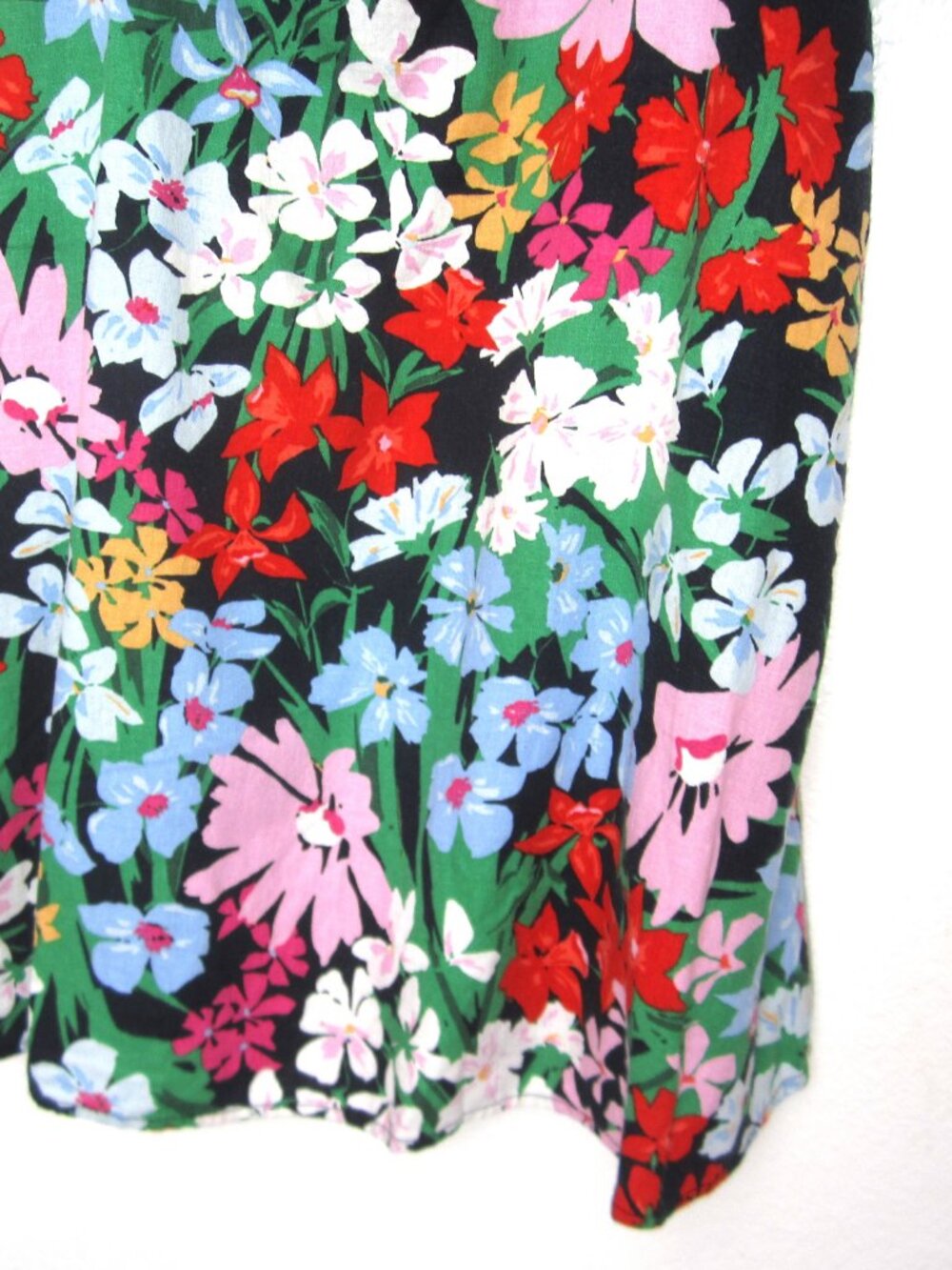 Old Navy NEW Womens Size L Multi Color Floral Cami Mini Dress Linen Rayon Blend - Picture 6 of 9